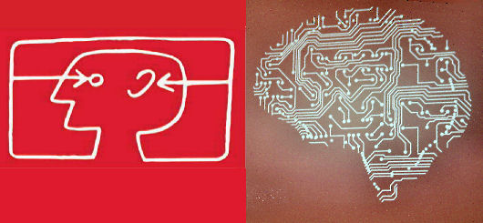 Früher genügten zwei Sinneskanäle (offizielles IFA-Logo). Heute dringt die Elektronik weiter vor (Bild: N.Pfleger) Früher genügten zwei Sinneskanäle (offizielles IFA-Logo). Heute dringt die Elektronik weiter vor (Bild: N.Pfleger)