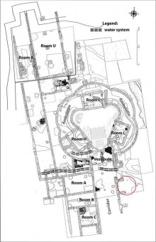 Map of the Roman Villa of Aiano-Torraccia di Chiusi 