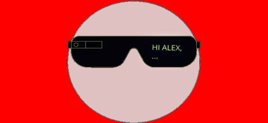 Eine der von Deloitte erwogenen Zukünfte für Bewegtbild: die früher sog. Datenbrille.