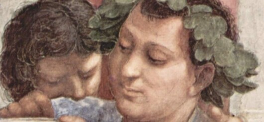 Auszug aus Bild von Epikur in der Schule von Athen (1509–1511) von Raffael. 