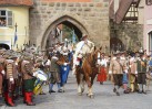 Die Schweden dringen in Dinkelsbühl ein durch das Wörnitztor ein.
